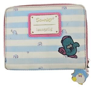 Loungefly Sanrio Tuxedo Sam Striped Zip-Around Wallet Kawaii Pastelcore *READ*